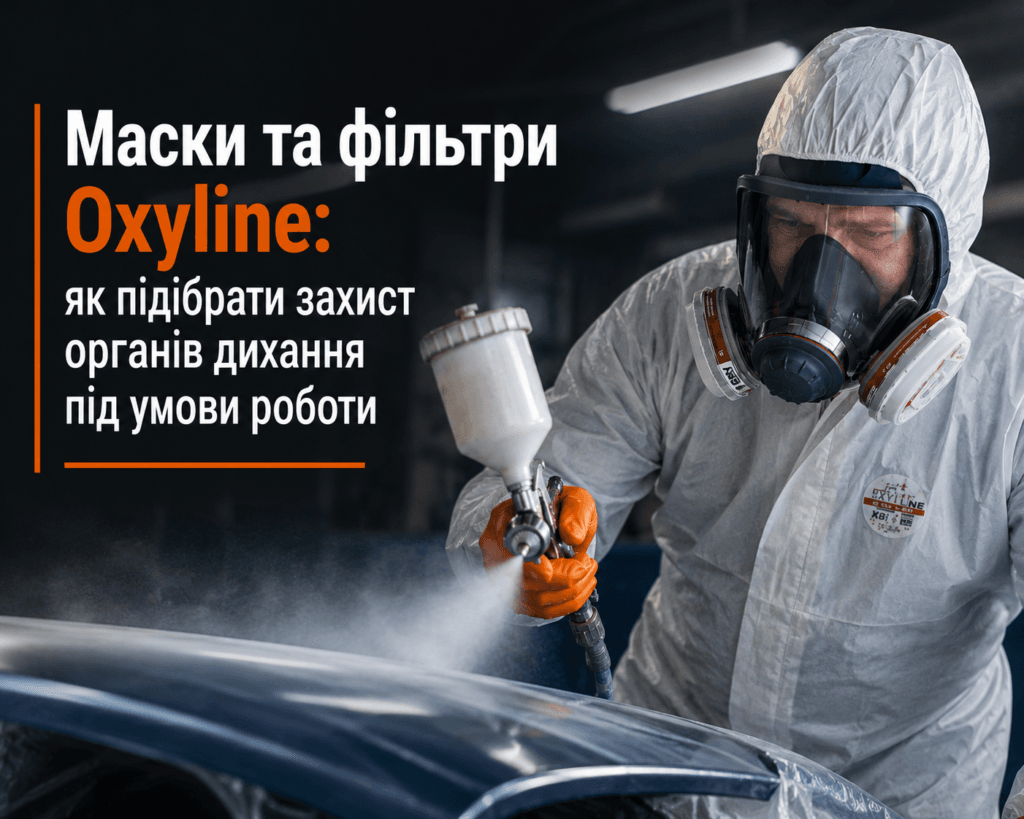 Маски та фільтри Oxyline: як підібрати захист органів дихання під умови роботи