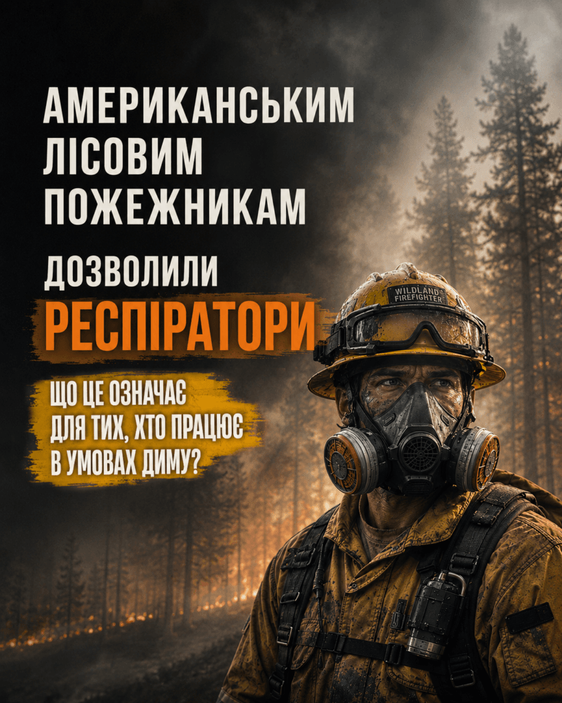 Респіратори від диму: як захистити органи дихання під час задимлення