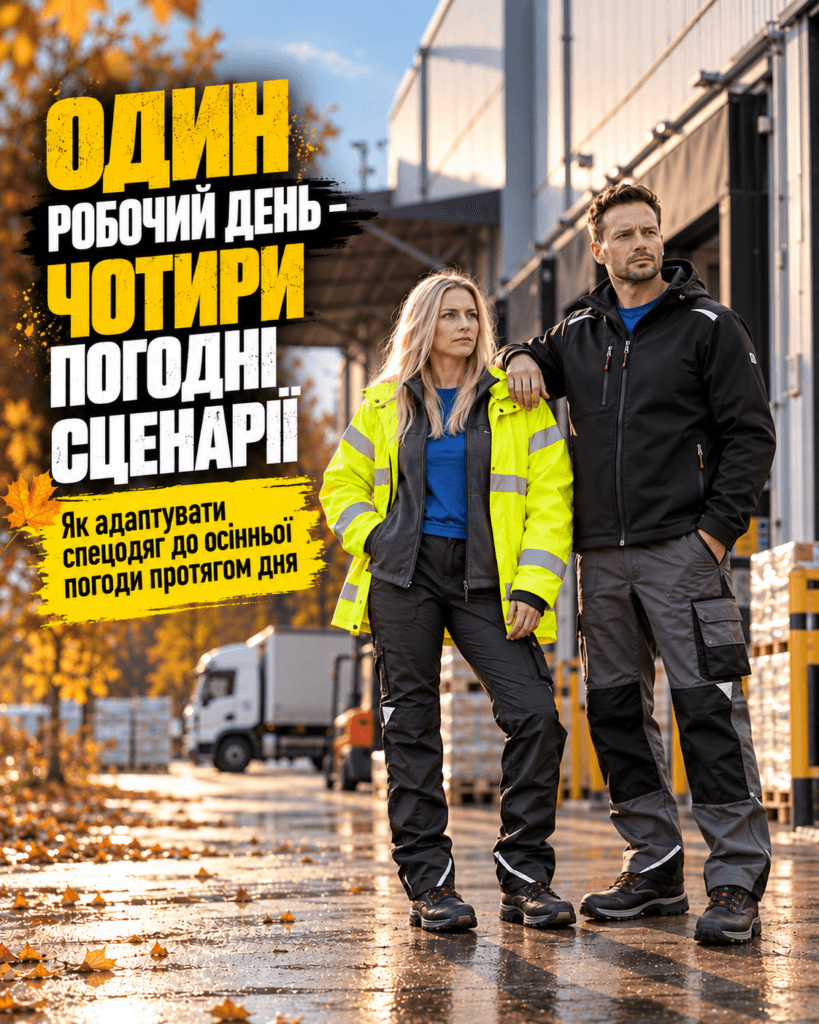 Осінній спецодяг: як сформувати комплект для роботи в мінливу погоду